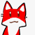 Emoticon Red Fox Übel mit einem Messer